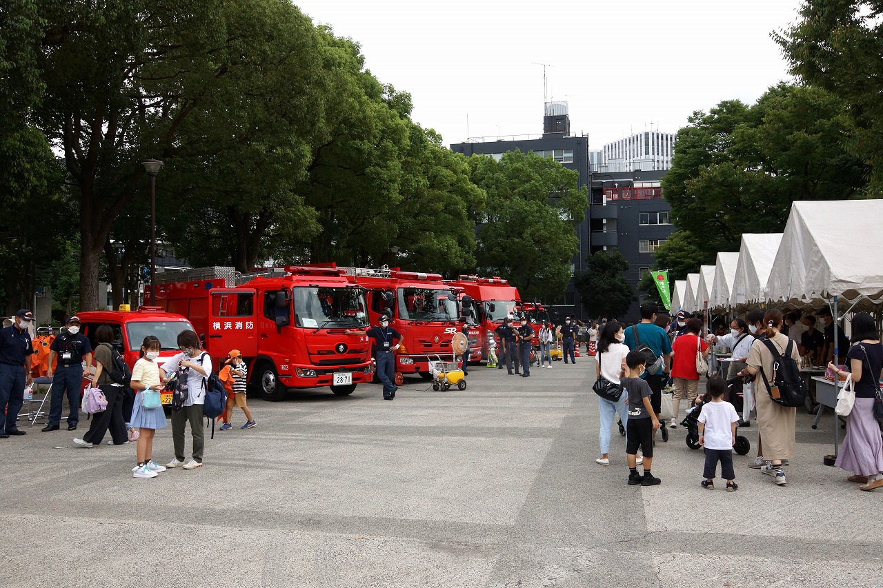 消防車が大集合！<br>横浜市消防局 防災イベント「未来を守れ in BOSEN」